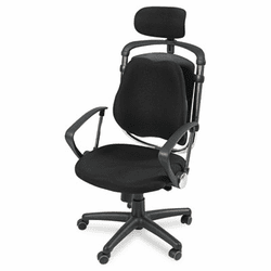 BLT34571 Posture Perfect Chair, Black, 26-3/4 x 21 x 44 By BALT INC.