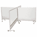 BLT74764 D.O.C. Mobile Double-Sided Marker Board Divider, 72 x 72, Silver By BALT INC.