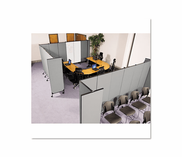 BLT74768 GreatDivide Wall System Fabric Starter Set, 97w x 3d x 72h, Gray By BALT INC.