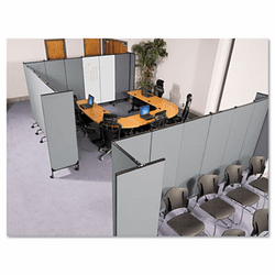 BLT74771 GreatDivide Wall System Fabric Add-On Panel, 64w x 3d x 96h, Gray By BALT INC.