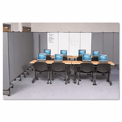 BLT74785 GreatDivide Wall System Markerboard Add-On Panel, 64w x 3d x 96h, Gray By BALT INC.