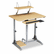 BLT82593 Ergo Sit/Stand Workstation, 41w x 29d x 29-39h, Teak (Box Two) By BALT INC.