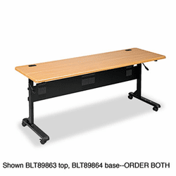 BLT89863 Flipper Training Table Top, Rectangular, 72w x 24d, Teak By BALT INC.