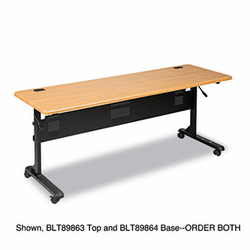 BLT89864 Flipper Training Table Base, Flipping L-Leg, 72w x 24d x 29-1/2h, Black By BALT INC.