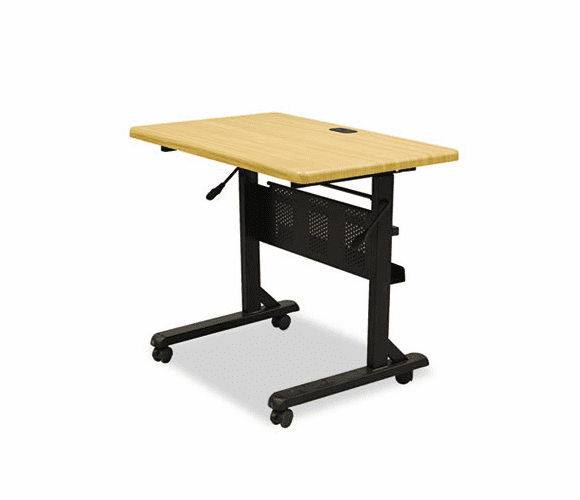 BLT89870 Flipper Training Table, Rectangular, 36w x 24d x 29-1/2h, Teak By BALT INC.