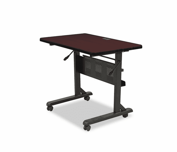 BLT89876 Flipper Training Table, Rectangular, 36w x 24d x 29-1/2h, Mahogany By BALT INC.