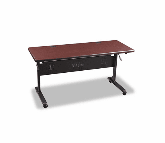 BLT89879 Flipper Training Table Top, Rectangular, 60w x 24d, Mahogany By BALT INC.