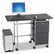 BLT89886 Fold-N-Stow Workstation, 41-3/4w x 19-7/8d x 29-3/4h, Black/Silver By BALT INC.