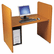 BLT89891 H Carrel, Laminate, 43w x 27-3/4d x 42h, Medium Oak By BALT INC.