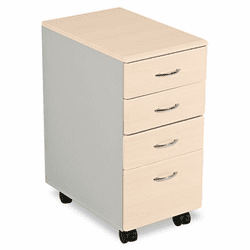 BLT90061 iFlex Series File Cabinet, 13w x 19 3/4d x 26 1/8h, Teak By BALT INC.