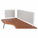 BLT90063 iFlex Series Privacy Panel, 21 1/2w x 1d x 17h, Gray By BALT INC.