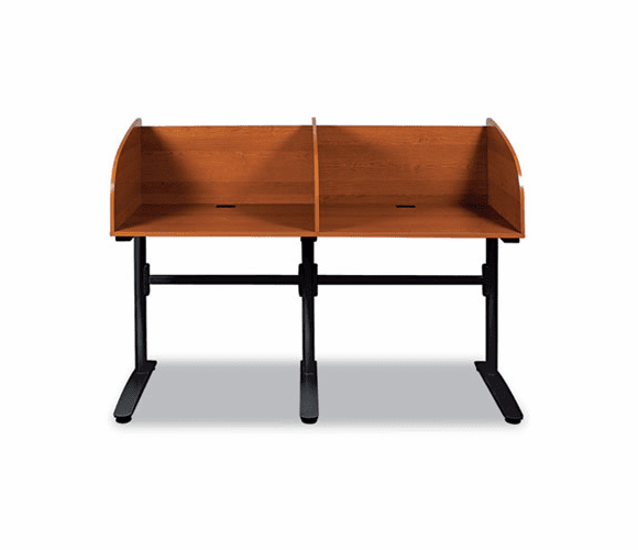 BLT90083 Lumina Add-On Carrel, 31-1/4w x 24d x 45-3/4h, Cherry/Black By BALT INC.