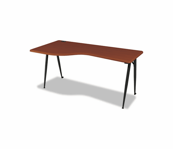 BLT90117 iFlex Series Full Table-Left, 65w x 24d x 29h, Cherry/Black By BALT INC.