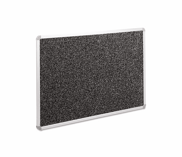 BLTBRT12300 Recycled Rubber-Tak Tackboard, 36 x 24, Black w/Aluminum Frame By BALT INC.