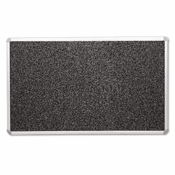 BLTBRT13002 Recycled Rubber-Tak Tackboard, 96 x 48, Black w/Aluminum Frame By BALT INC.