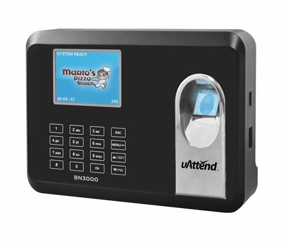 BN3000 Biometric Fingerprint Web-Based Time Clock By uAttend