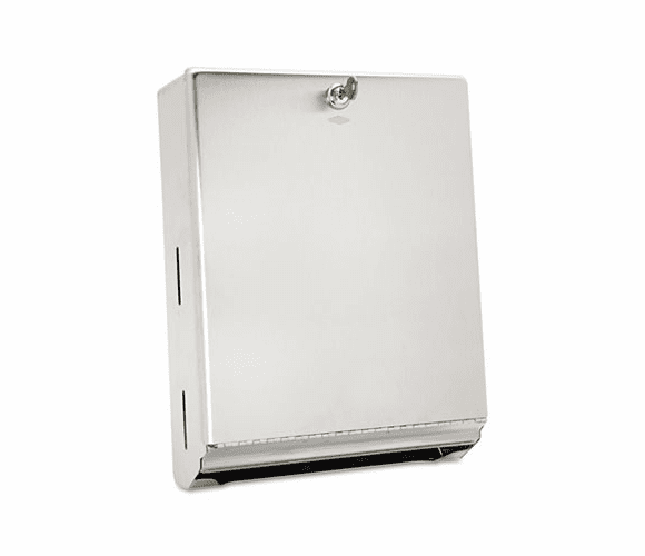 BOB262 Surface-Mounted Paper Towel Dispenser,10 3/4 x 4 x 14, Satin Stainless Steel By BOBRICK WASHROOM