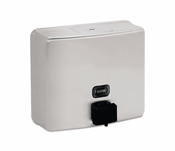 BOB4112 ConturaSeries Surface-Mounted Soap Dispenser,40-oz,Stainless Steel Satin By BOBRICK WASHROOM