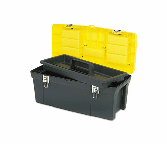 BOS019151M Series 2000 Toolbox w/Tray, Two Lid Compartments By STANLEY BOSTITCH