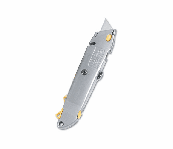 BOS10499 Quick-Change Utility Knife w/Retractable Blade & Twine Cutter, Silver By STANLEY BOSTITCH