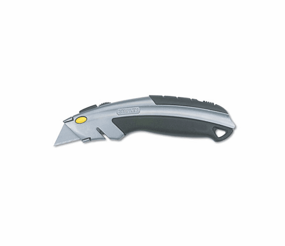 BOS10788 Curved Quick-Change Utility Knife, Stainless Steel Retractable Blade, 3 Blades By STANLEY BOSTITCH