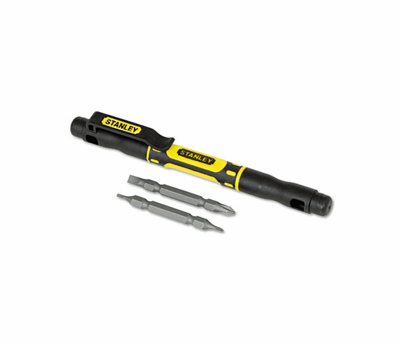 BOS66344 4-in-1 Pocket Screwdriver, Black By STANLEY BOSTITCH