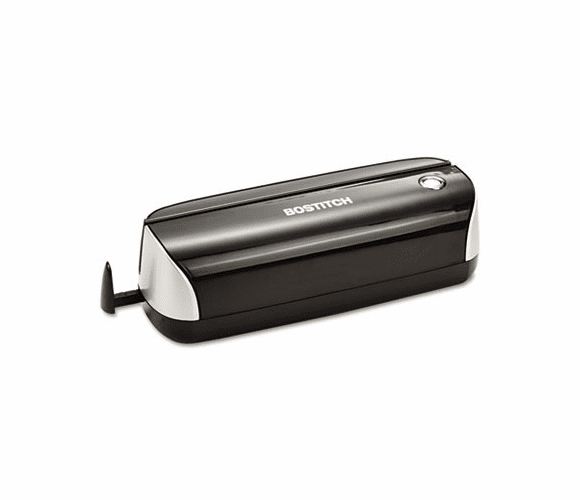 BOSEHP3BLK 12-Sheet Capacity Electric Three-Hole Punch, Black By STANLEY BOSTITCH