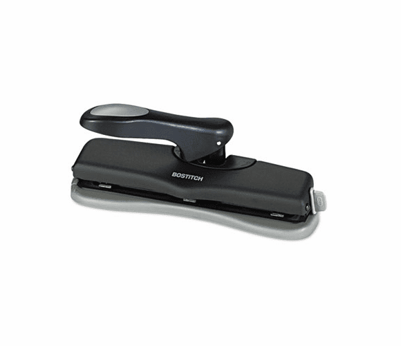 BOSHPK3ADJ 20-Sheet Desktop Two- and Three-Hole Adjustable Punch, 9/32" Holes, Black By STANLEY BOSTITCH