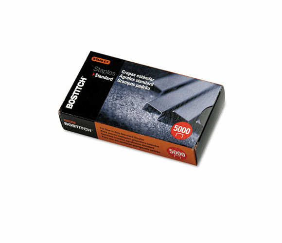BOSSBS1914CP Full Strip Standard Chisel Point Staples, 1/4 Inch Leg Length, 5,000/Box By STANLEY BOSTITCH