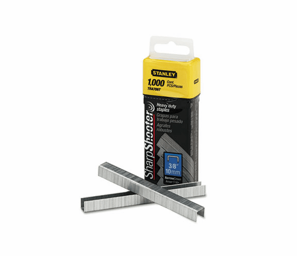 BOSTRA706T Sharpshooter 3/8 Inch Leg Length Staples, 1,000/Box By STANLEY BOSTITCH