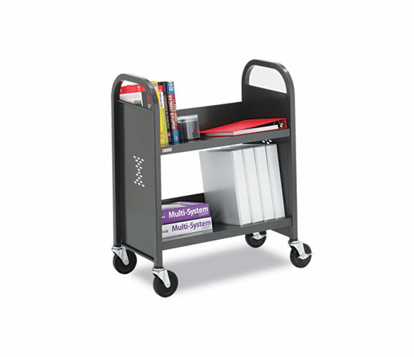 BRETMD02ANMBT TechMark Book & Utility Truck, 2-Shelf, 26w x 14d x 32h, Anthracite By BRETFORD MFG CO