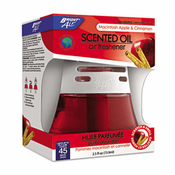 BRI900022 Scented Oil Air Freshener, Macintosh Apple & Cinnamon, 2.5 oz By BRIGHT AIR