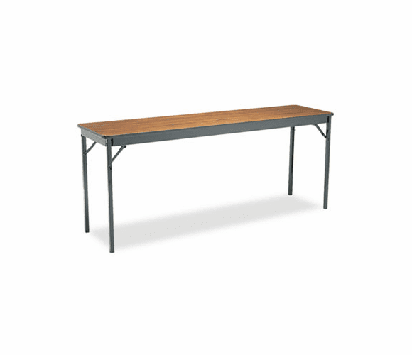 BRKCL1872WA Special Size Folding Table, Rectangular, 72w x 18d x 30h, Walnut By BARRICKS MANUFACTURING CO