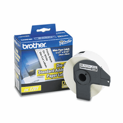 BRTDK1201 Die-Cut Address Labels, 1.1" x 3.5", White, 400/Roll By BROTHER INTL. CORP.