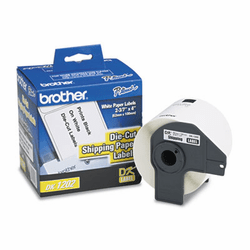 BRTDK1202 Die-Cut Shipping Labels, 2.4" x 3.9", White, 300/Roll By BROTHER INTL. CORP.