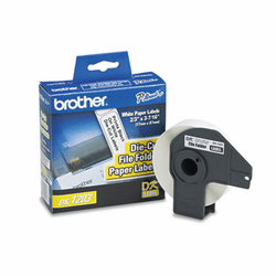 BRTDK1203 Die-Cut File Folder Labels, .66" x 3.4", White, 300/Roll By BROTHER INTL. CORP.