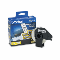 BRTDK1204 Die-Cut Multipurpose Labels, .66" x 2.1", White, 400/Roll By BROTHER INTL. CORP.