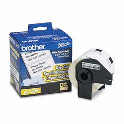 BRTDK1209 Die-Cut Address Labels, 1.1" x 2.4", White, 800/Roll By BROTHER INTL. CORP.
