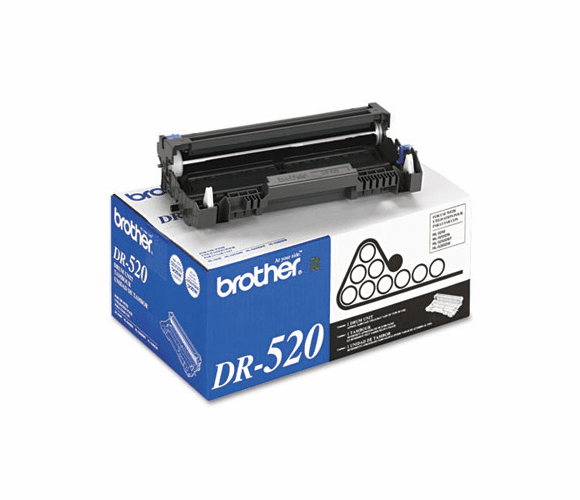 BRTDR520 DR520 Drum Cartridge, 25000 Page-Yield, Black By BROTHER INTL. CORP.