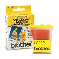 BRTLC21Y LC21Y Ink, 450 Page-Yield, Yellow By BROTHER INTL. CORP.