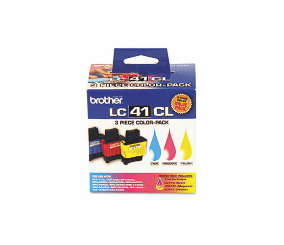 BRTLC413PKS LC413PKS Ink, 400 Page-Yield, 3/Pack, Cyan; Magenta; Yellow By BROTHER INTL. CORP.