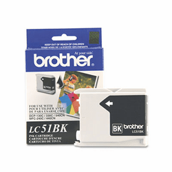 BRTLC51BK LC51BK Innobella Ink, 500 Page-Yield, Black By BROTHER INTL. CORP.