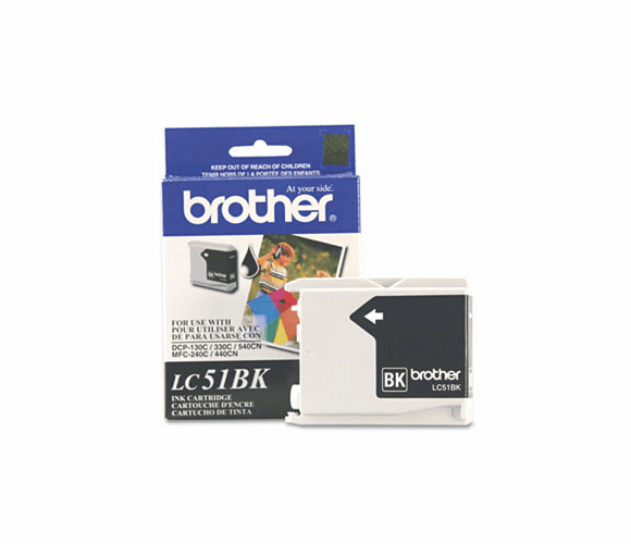 BRTLC51BK LC51BK Innobella Ink, 500 Page-Yield, Black By BROTHER INTL. CORP.