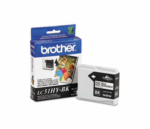 BRTLC51HYBK LC51HYBK Innobella High-Yield Ink, 900 Page-Yield, Black By BROTHER INTL. CORP.