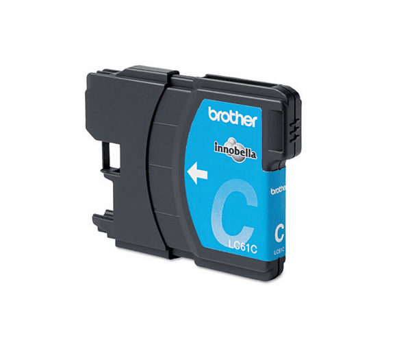 BRTLC61C LC61C (LC-61C) Ink, 500 Page-Yield, Cyan By BROTHER INTL. CORP.