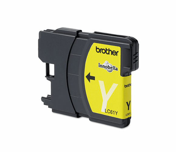 BRTLC61Y LC61Y (LC-61Y) Ink, 500 Page-Yield, Yellow By BROTHER INTL. CORP.