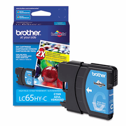 BRTLC65HYC LC65HYC (LC-65HYC) High-Yield Ink, 750 Page-Yield, Cyan By BROTHER INTL. CORP.