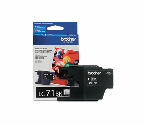 BRTLC71BK LC71BK (LC-71BK) Ink, 300 Page-Yield, Black By BROTHER INTL. CORP.