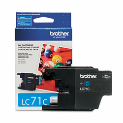 BRTLC71C LC71C (LC-71C) Ink, 300 Page-Yield, Cyan By BROTHER INTL. CORP.