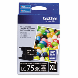 BRTLC75BK LC75BK (LC-75BK) High-Yield Ink, 600 Page-Yield, Black By BROTHER INTL. CORP.